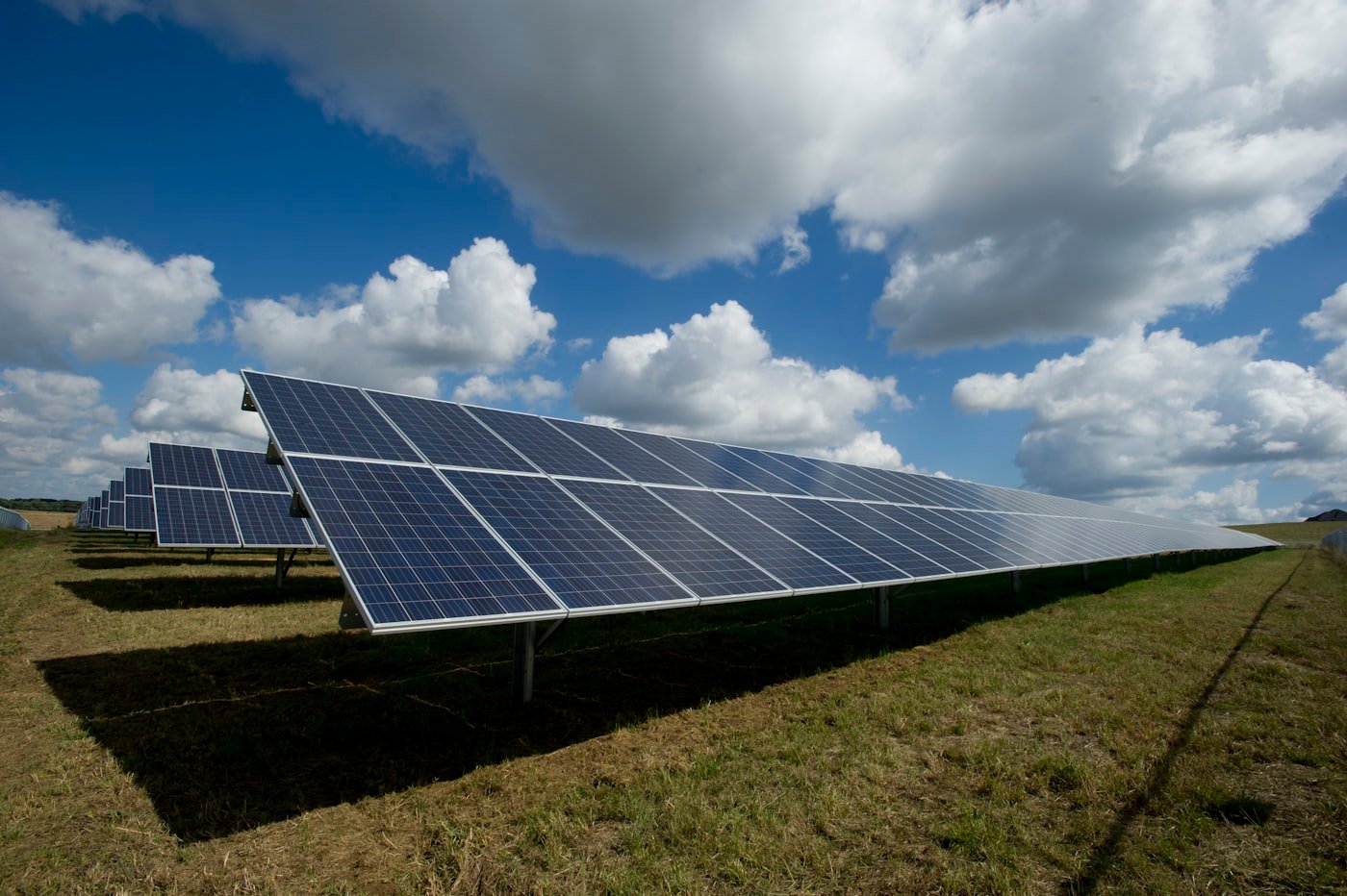 Solar panels generating clean energy for a Midlands property