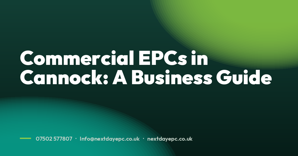 Commercial EPCs in Cannock: A Business Guide