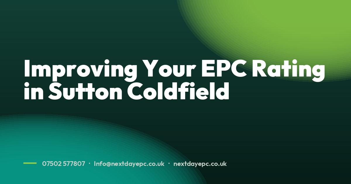 Improving Your EPC Rating in Sutton Coldfield