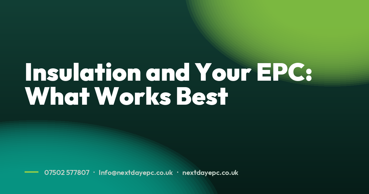 Insulation and Your EPC: What Works Best