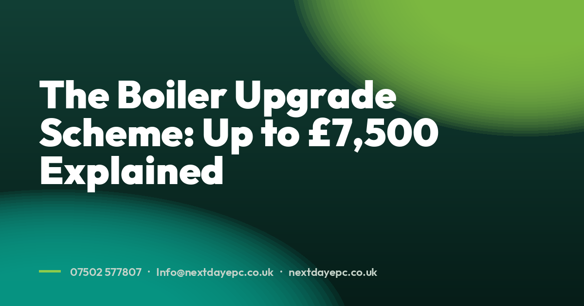 The Boiler Upgrade Scheme: Up to £7,500 Explained