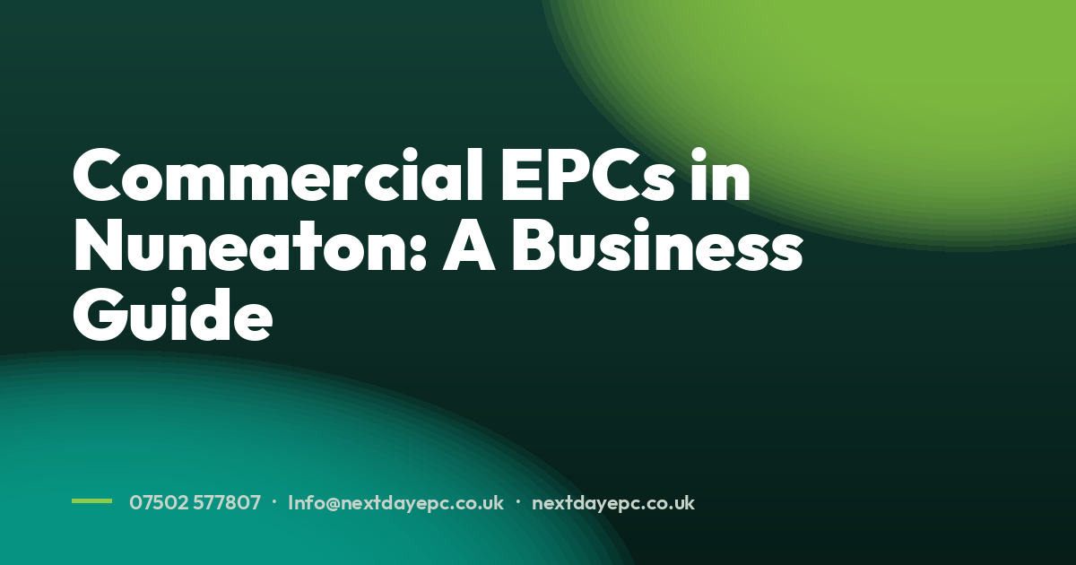 Commercial EPCs in Nuneaton: A Business Guide
