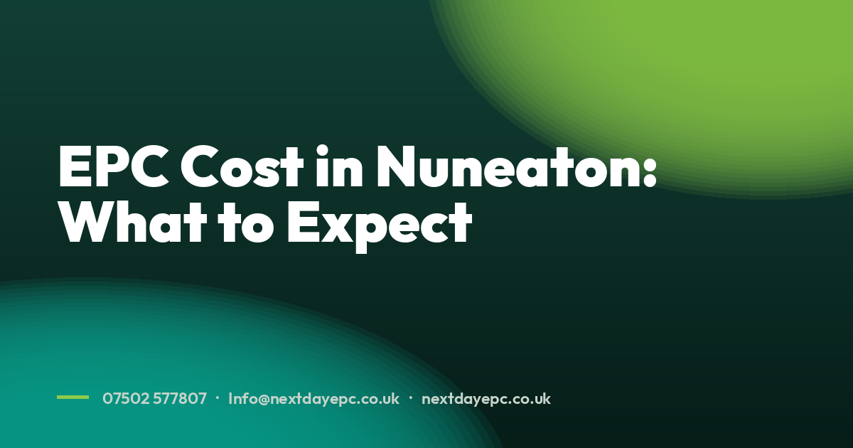 EPC Cost in Nuneaton: What to Expect