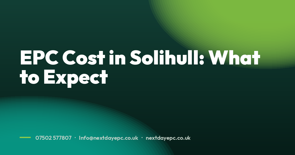 EPC Cost in Solihull: What to Expect