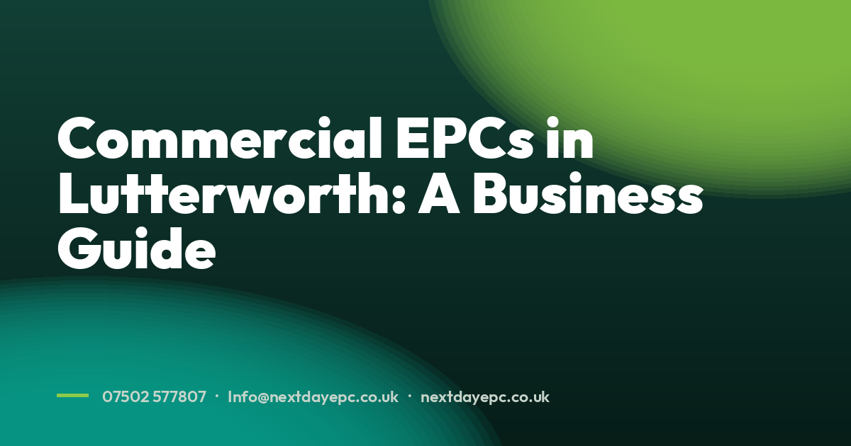 Commercial EPCs in Lutterworth: A Business Guide